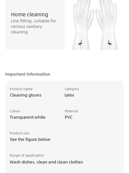 Gants de Ménage Imperméables en Latex