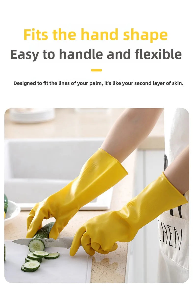 Gants de Vaisselle Longs Renforcés Imperméables
