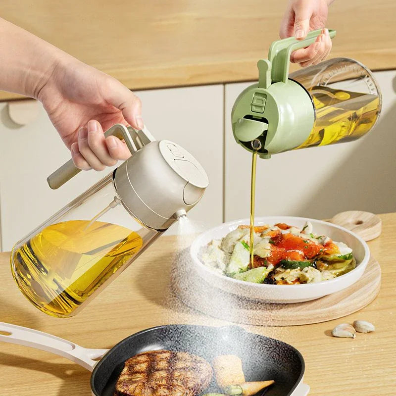 Vaporisateur d'Huile 2en1 en Verre 470ml