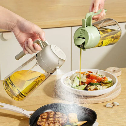 Vaporisateur d'Huile 2en1 en Verre 470ml