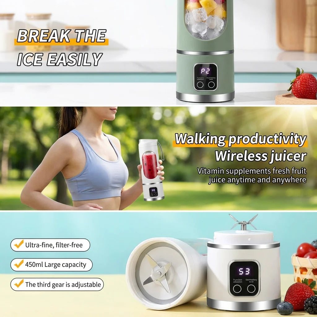 Mini Extracteur de Jus Électrique Rechargeable