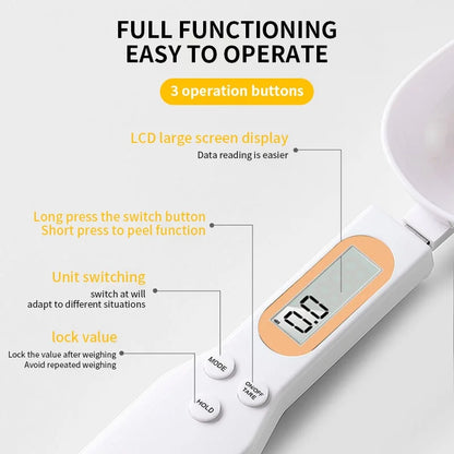 Balance de Cuisine Digitale Mini avec Cuillère Doseuse