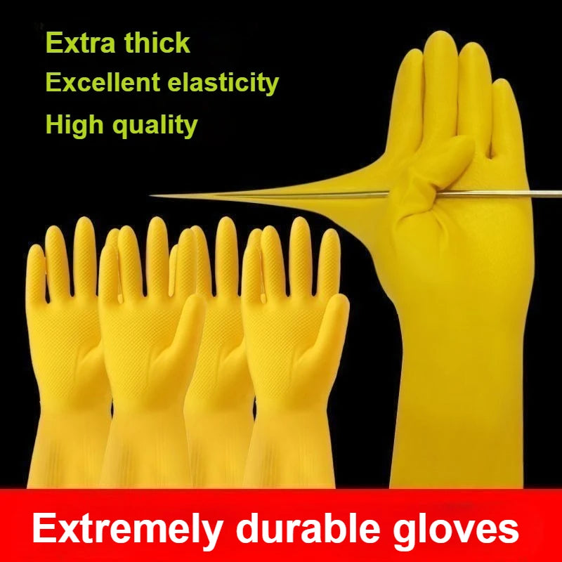 Gants de Vaisselle Longs Renforcés Imperméables