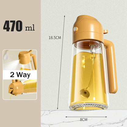 Vaporisateur d'Huile 2en1 en Verre 470ml