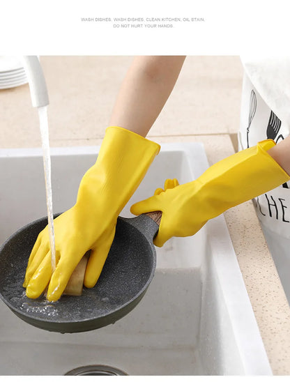 Gants de Vaisselle Longs Renforcés Imperméables