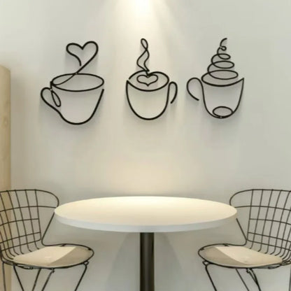 Décoration Murale Café en Métal