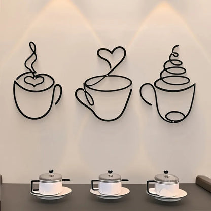 Décoration Murale Café en Métal