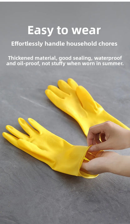 Gants de Vaisselle Longs Renforcés Imperméables