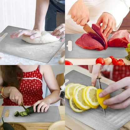 Planche à Découper en Acier Inoxydable Épaisse