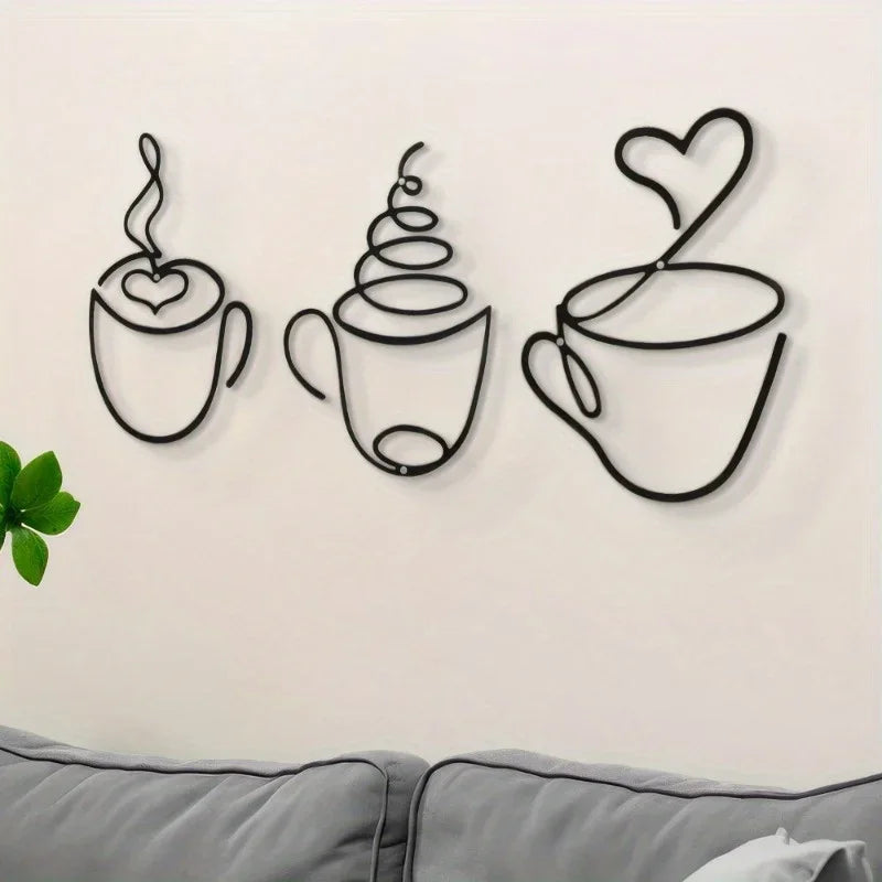 Décoration Murale Café en Métal