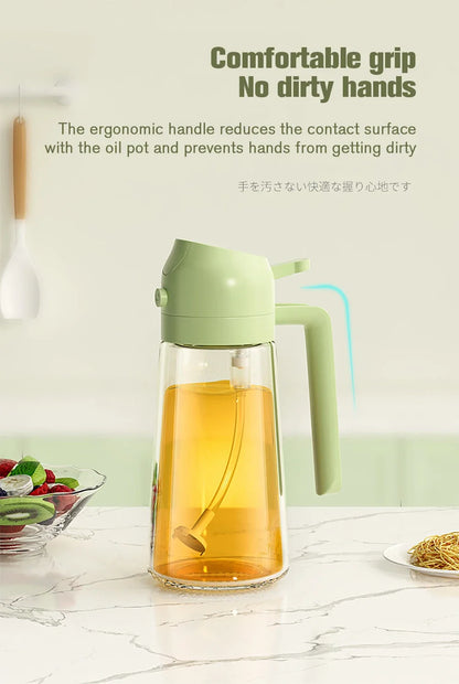 Vaporisateur d'Huile 2en1 en Verre 470ml