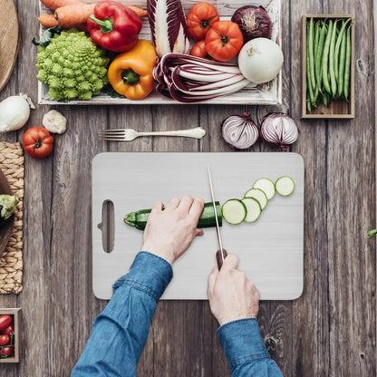 Planche à Découper en Acier Inoxydable Épaisse