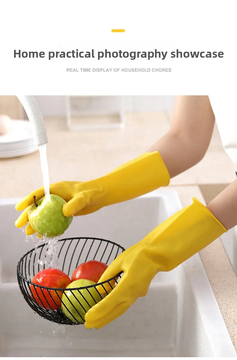 Gants de Vaisselle Longs Renforcés Imperméables