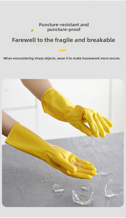 Gants de Vaisselle Longs Renforcés Imperméables
